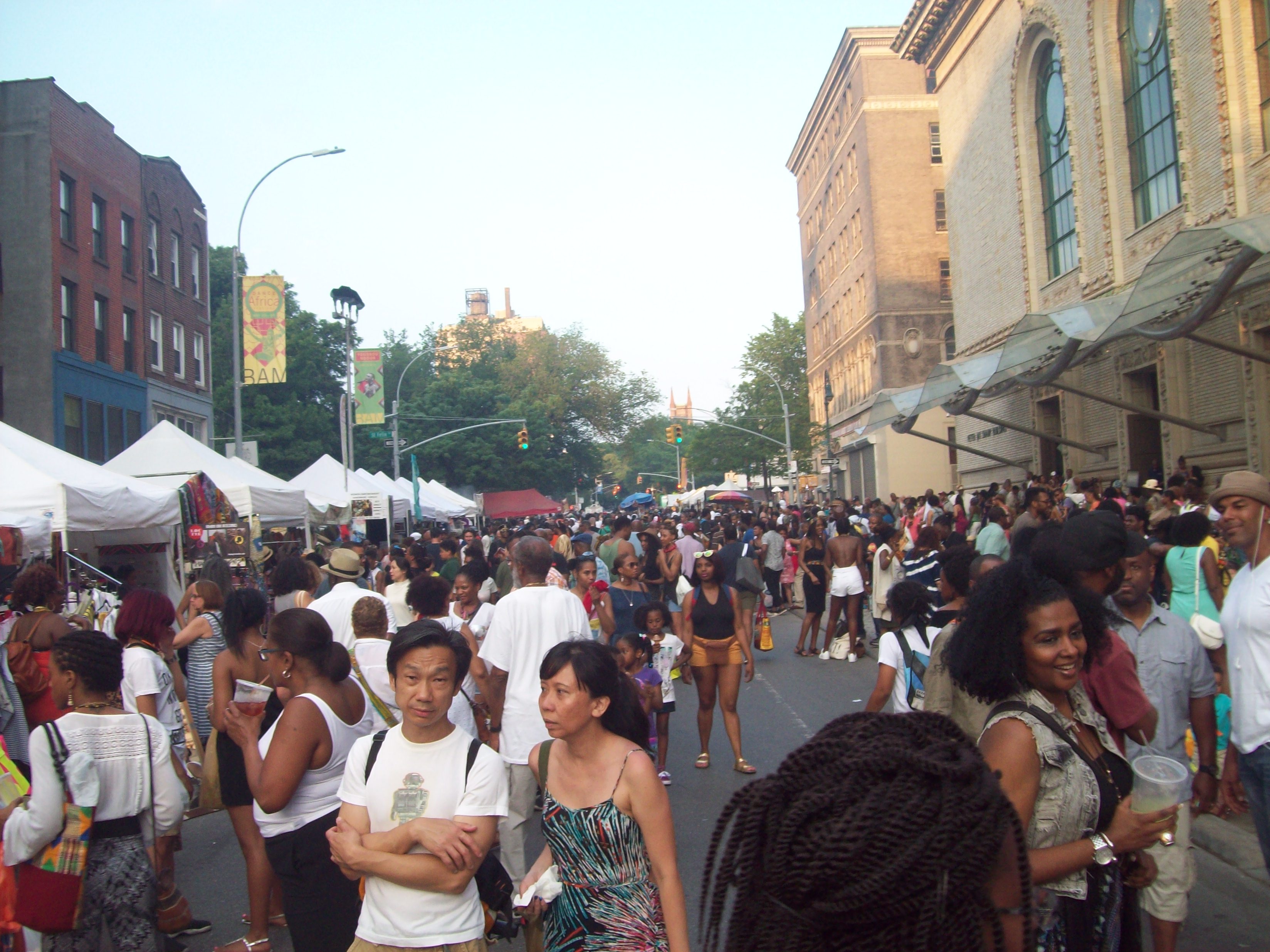Photographs Of Brooklyn Brooklyn-Street-Fair-at-Brooklyn Academy of Music by Allison L. Williams Hill