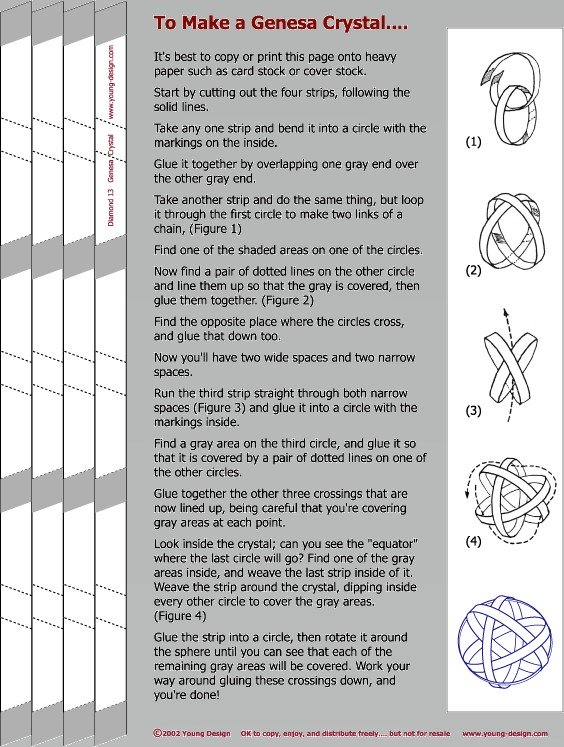 multi-dimensional objects in-vesica.com In-Vesica Art Design Energy  How to Make Your Own Genesa Crystal