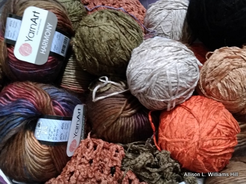 fall in-vesica.com In-Vesica Art Design Energy YarnArt yarn and chenille yarn by Allison L. Williams Hill